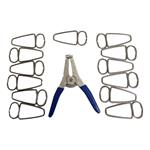 COL-13CLAMP-KIT 13 PACK MITER CLAMPS AND PLIERS KI