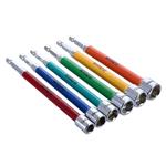 70487 6 PIECE COLOR CODED MAGNETIC NUT SETTER M-3