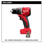 3602-20 M18 Compact Brushless 1/2in Hammer Dril-3