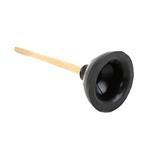 TOILET PLUNGER 8in Cup w / 21in Wooden Handle