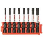 8 pc. Impact Tough Torx 2 In. Power Bits with Clip
