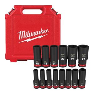 Milwaukee SHOCKWAVE Impact Duty QUIK-CLEAR 2-in-1 Magnetic Nut Driver Set  2PC 49-66-4565