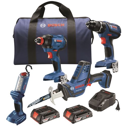 GXL18V-496B22 18 V 4-Tool Combo Kit with Compact T