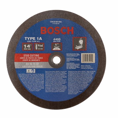 Bosch | CWCS1M14SC 14 In. 3/32 In. 1 In. Arbor Typ