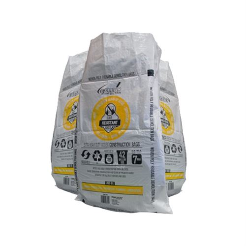 186795 20PC HD CONSTRUCTION WOVEN DEMO BAG 29.25IN