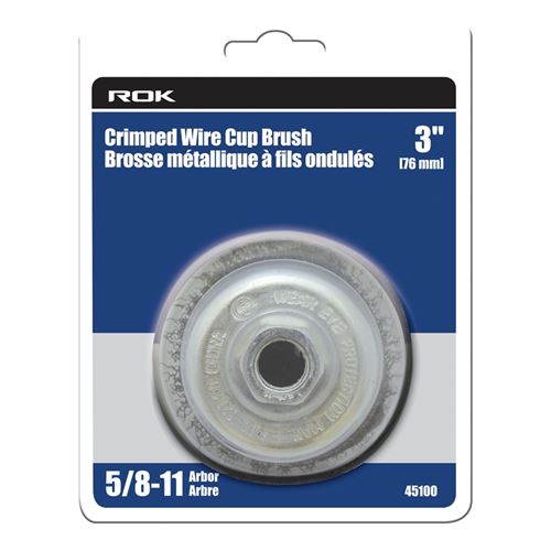45100 3" Crimped Wire Cup Brush
