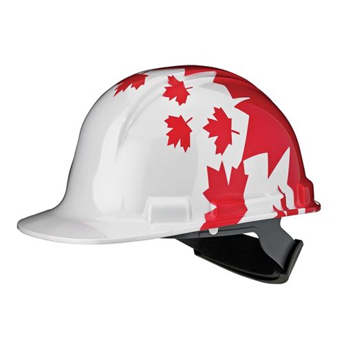 Dynamic HP341RCAN White Canada Graphic Hard Hat