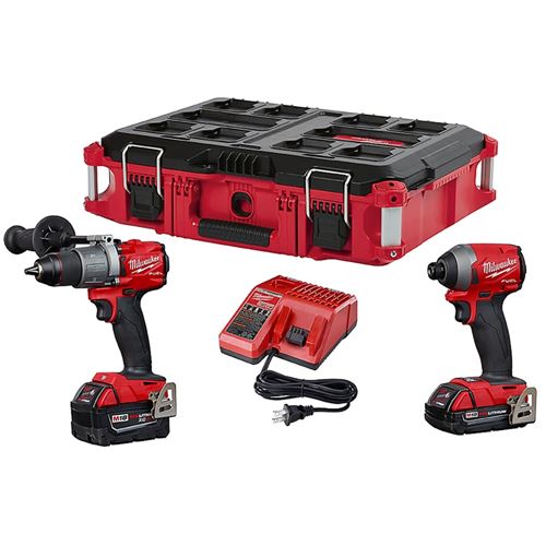 Milwaukee hammer drill discount and impact kit