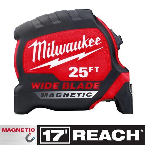 48-22-0225M 25 FT Wide Blade Magnetic Tape Measure