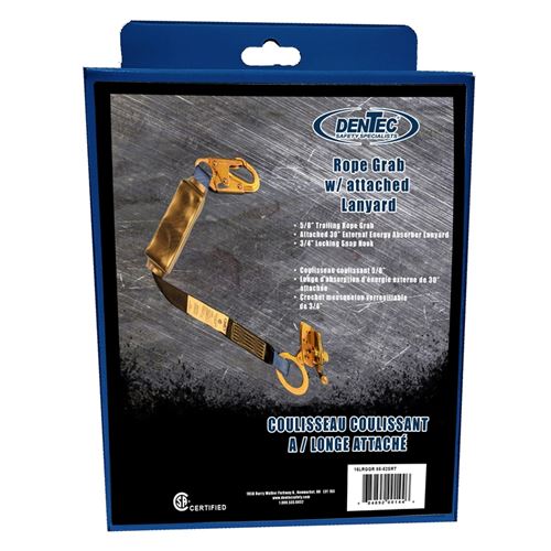 5/8in TRAILING ROPE GRAB WITH ATTACHED 2ft SHOCK P