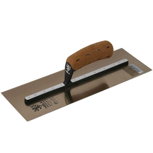 14" x 4.75" Cork Hdl Chrome SS Smoothing Trowel