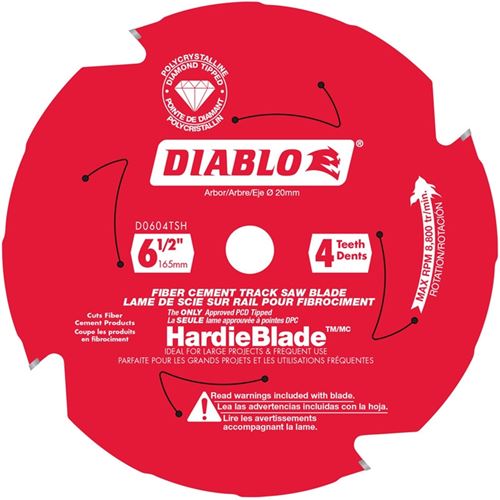 D0604TSH 6-1/2in 4-Teeth Track Saw Blade for James