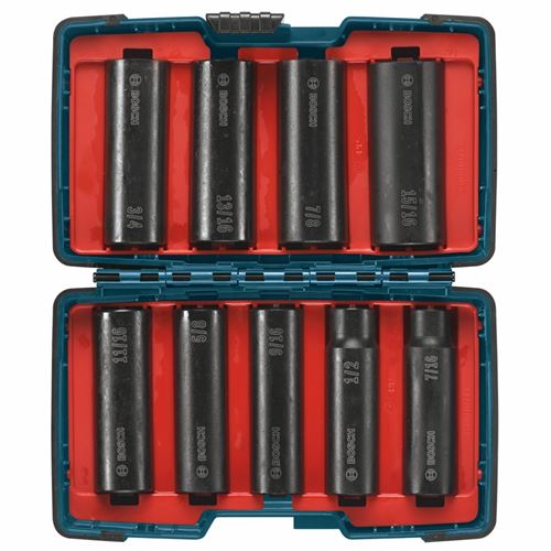 27286 9 pc. Impact Tough Socket Set for 1/2 In. Dr