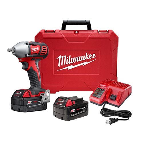 Milwaukee 2659-22 M18™ 1/2" Impact Wrench Kit with Pin Detent