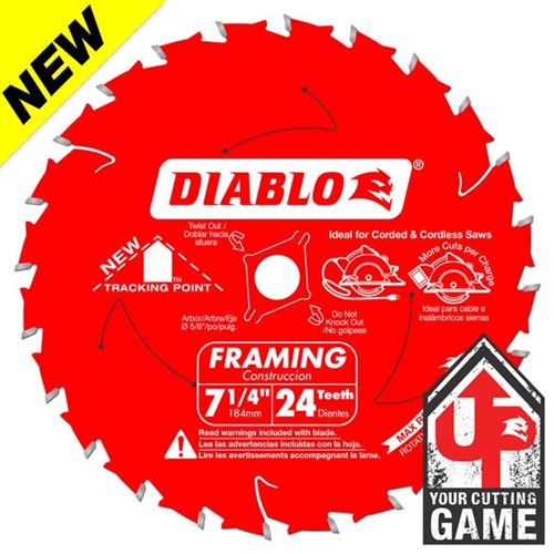 Freud D0724X 7-1/4 in. x 24 Tooth Framing Saw Blade