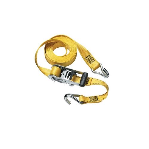 15ft (4.6m) x 1-1/2in (38mm) Ratchet Tie-Down with Strap Trap™; Yellow