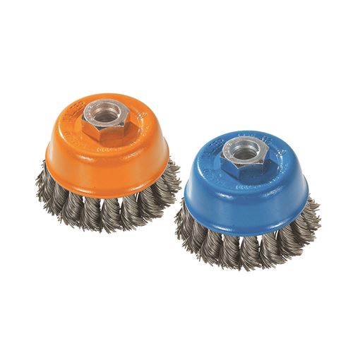 13F314 3in X 5/8in-11 STAINLESS STEEL CUP BRUSH KN