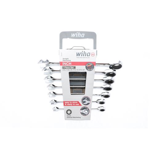 Combination Inch Ratchet Wrenches 7 Piece Set