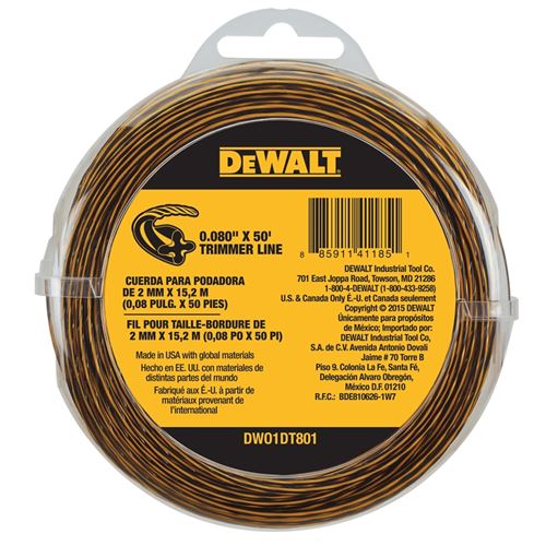 DWO1DT801 0.080 in X 50 Ft String Trimmer Replacem