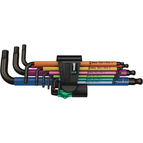 950/9 Hex-Plus Multicolour 1 L-key set, metric, Bl