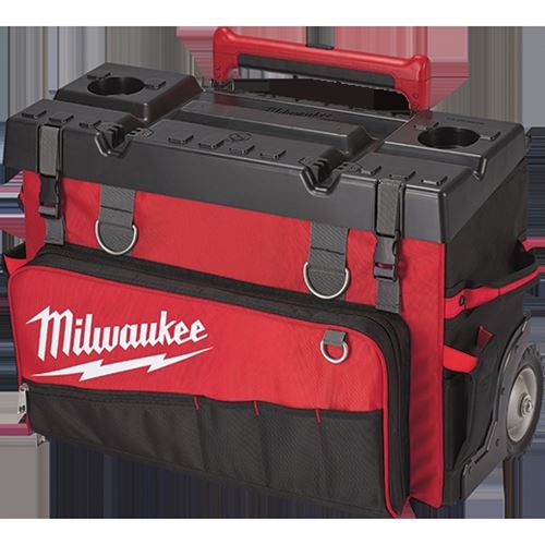 Milwaukee 48-22-8220 24-Inch Heavy Duty Zip-up Hardtop Rolling Bag w/ Handle 
