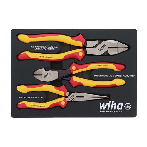 32960 3 Piece Insulated Pliers and Cutters Tray Se