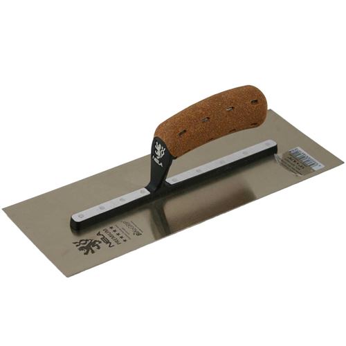 13" x 4.75" Cork Hdl Chrome SS Smoothing Trowel