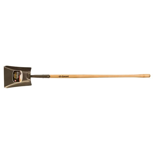 GFS2L Square point shovel, long wood handle