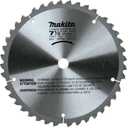 A-90912 7-1/2in 40T Carbide Tipped Miter Saw Blade