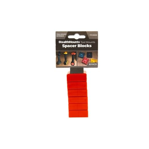 TMSPACE-RED-6 Tool Mount Universal Spacer Red