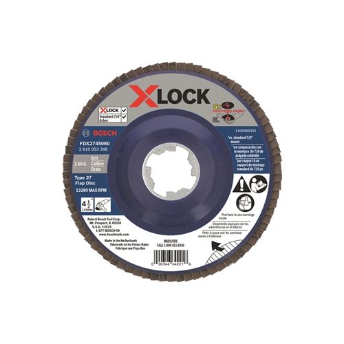 FDX2745060 4-1/2 In. X-LOCK Arbor Type 27 60 Grit