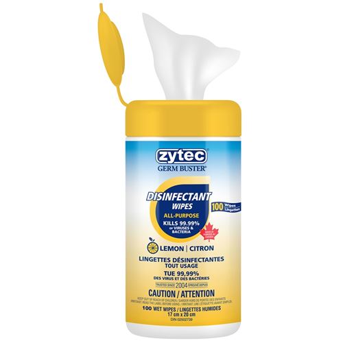 Zytec Disinfectant Wipes - 100 Sheets