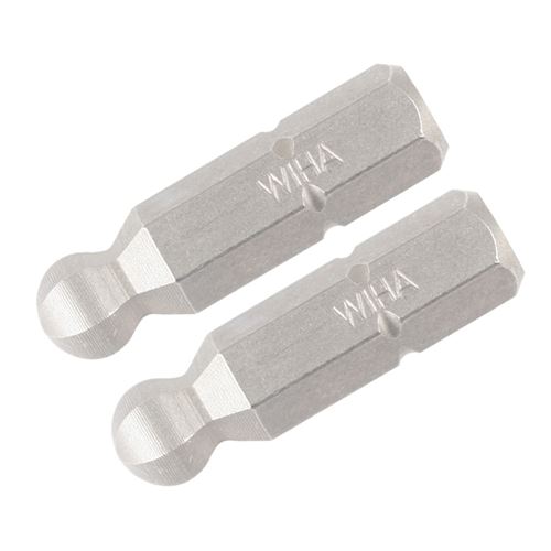 Ball End Hex Inch Insert Bit 1/4in Pack of 2 Bits