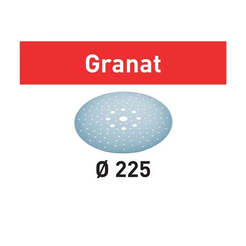 205656 Abrasive Sheet Granat STF D225/128 P100 GR/