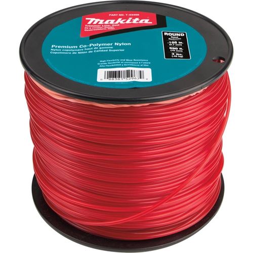 T-03458 Round Trimmer Line, 0.105in, Red, 690ft