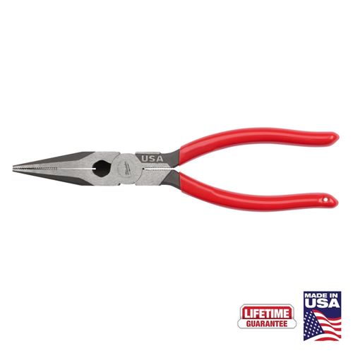 MT505 8in Long Nose Dipped Grip Pliers (USA)