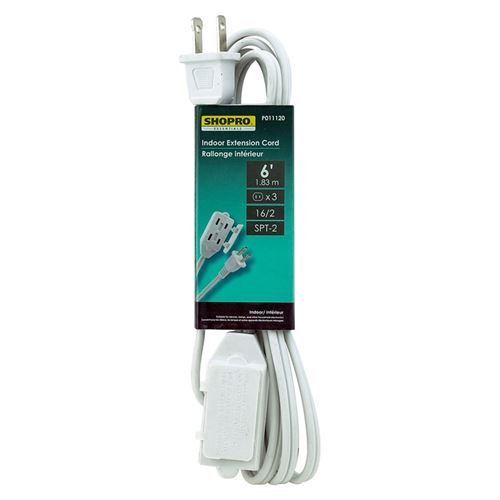 6ft 3-Outlet Extension Cord
